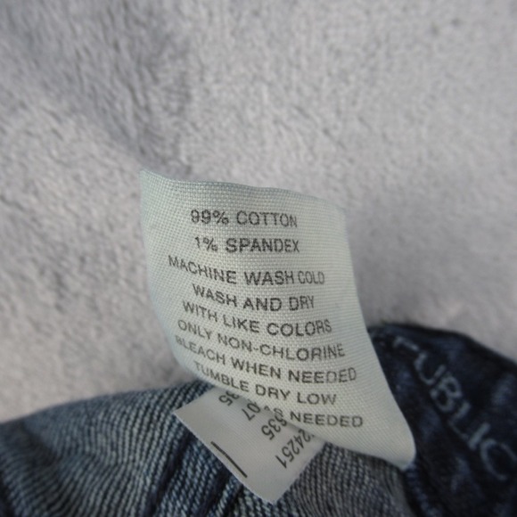 Banana Republic Urban Wide Leg Jeans Womens 08S Blue Dark Wash Low Rise Flare - Picture 12 of 14